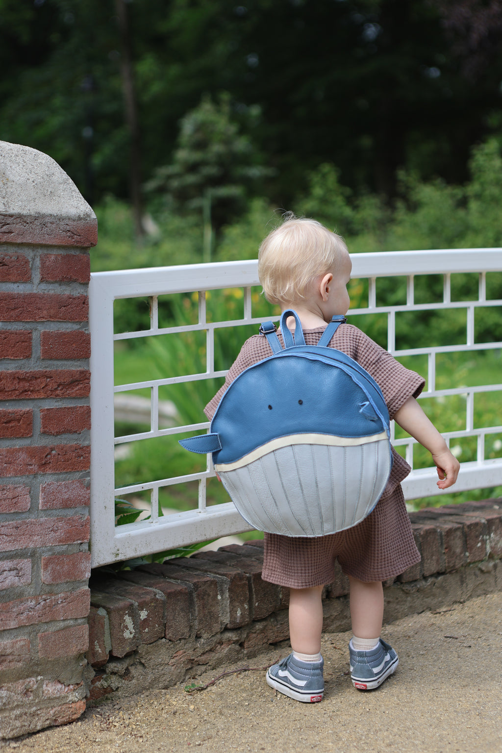Winnie de Walvis | Leren kinderrugzak | Echt rundleer
