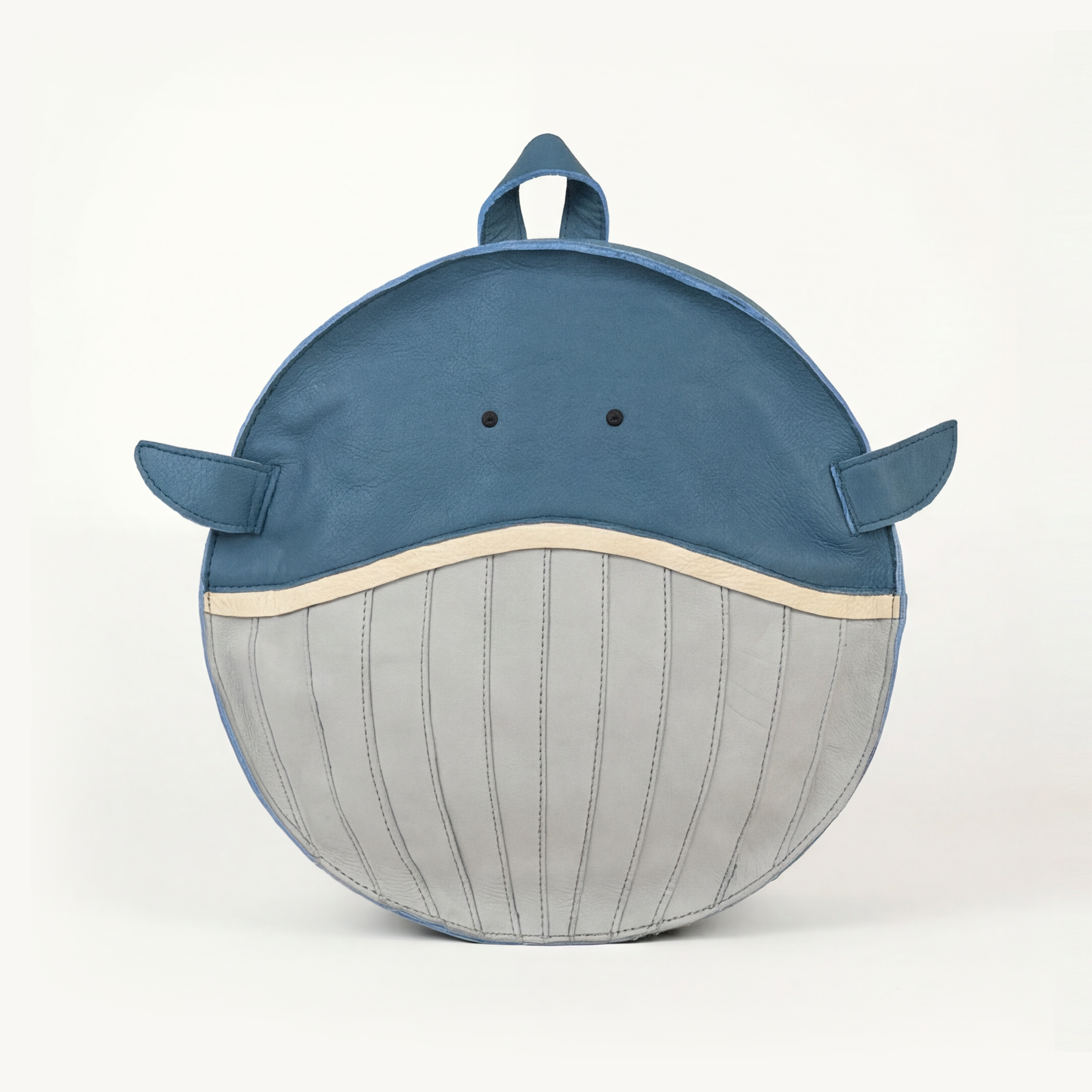 Winnie de Walvis | Leren kinderrugzak | Echt rundleer