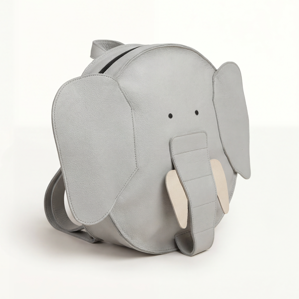 Ollie de Olifant | Leren kinderrugzak | Echt rundleer